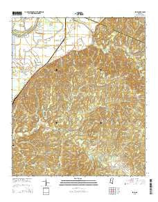 Eden Mississippi Current topographic map, 1:24000 scale, 7.5 X 7.5 Minute, Year 2015