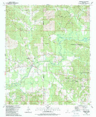 Edinburg Mississippi Historical topographic map, 1:24000 scale, 7.5 X 7.5 Minute, Year 1989
