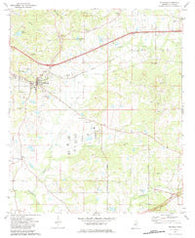 Edwards Mississippi Historical topographic map, 1:24000 scale, 7.5 X 7.5 Minute, Year 1972