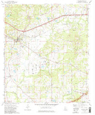 Edwards Mississippi Historical topographic map, 1:24000 scale, 7.5 X 7.5 Minute, Year 1972