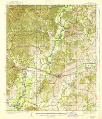 Edwards Mississippi Historical topographic map, 1:62500 scale, 15 X 15 Minute, Year 1938
