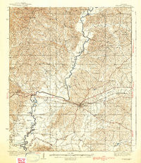 Edwards Mississippi Historical topographic map, 1:62500 scale, 15 X 15 Minute, Year 1938
