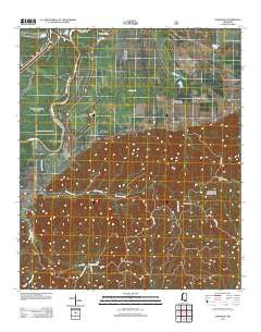 Eldorado Mississippi Historical topographic map, 1:24000 scale, 7.5 X 7.5 Minute, Year 2012