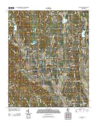 Ellistown Mississippi Historical topographic map, 1:24000 scale, 7.5 X 7.5 Minute, Year 2012