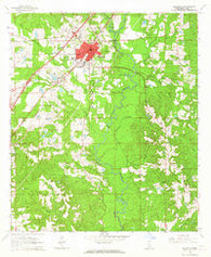 Ellisville Mississippi Historical topographic map, 1:24000 scale, 7.5 X 7.5 Minute, Year 1964