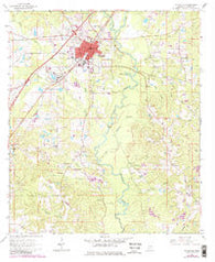 Ellisville Mississippi Historical topographic map, 1:24000 scale, 7.5 X 7.5 Minute, Year 1964