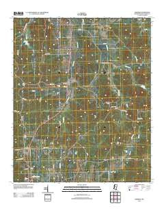Eskridge Mississippi Historical topographic map, 1:24000 scale, 7.5 X 7.5 Minute, Year 2012