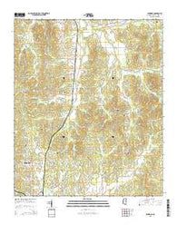 Eskridge Mississippi Current topographic map, 1:24000 scale, 7.5 X 7.5 Minute, Year 2015