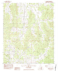 Eskridge Mississippi Historical topographic map, 1:24000 scale, 7.5 X 7.5 Minute, Year 1983
