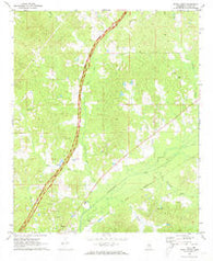 Ethel North Mississippi Historical topographic map, 1:24000 scale, 7.5 X 7.5 Minute, Year 1972