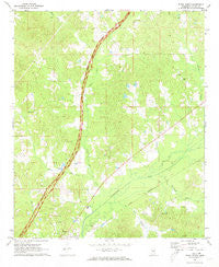 Ethel North Mississippi Historical topographic map, 1:24000 scale, 7.5 X 7.5 Minute, Year 1972