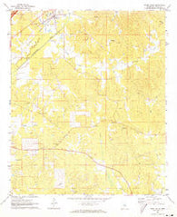 Ethel South Mississippi Historical topographic map, 1:24000 scale, 7.5 X 7.5 Minute, Year 1972