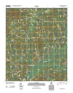 Ethel North Mississippi Historical topographic map, 1:24000 scale, 7.5 X 7.5 Minute, Year 2012
