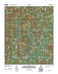Ethel SE Mississippi Historical topographic map, 1:24000 scale, 7.5 X 7.5 Minute, Year 2012