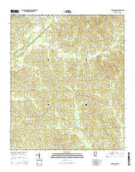 Ethel South Mississippi Current topographic map, 1:24000 scale, 7.5 X 7.5 Minute, Year 2015