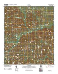 Eucutta Mississippi Historical topographic map, 1:24000 scale, 7.5 X 7.5 Minute, Year 2012