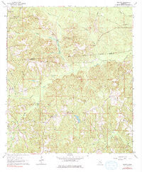 Eucutta Mississippi Historical topographic map, 1:24000 scale, 7.5 X 7.5 Minute, Year 1964