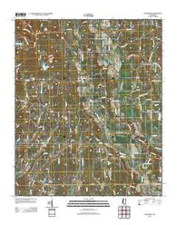 Evergreen Mississippi Historical topographic map, 1:24000 scale, 7.5 X 7.5 Minute, Year 2012