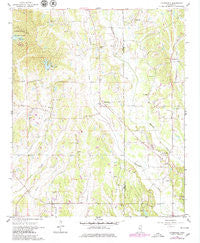 Evergreen Mississippi Historical topographic map, 1:24000 scale, 7.5 X 7.5 Minute, Year 1966