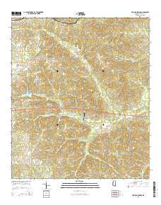 Fair Oak Springs Mississippi Current topographic map, 1:24000 scale, 7.5 X 7.5 Minute, Year 2015