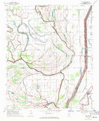 Falcon Mississippi Historical topographic map, 1:24000 scale, 7.5 X 7.5 Minute, Year 1969