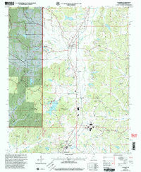 Falkner Mississippi Historical topographic map, 1:24000 scale, 7.5 X 7.5 Minute, Year 2000
