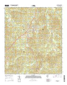 Fayette Mississippi Current topographic map, 1:24000 scale, 7.5 X 7.5 Minute, Year 2015
