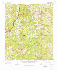 Fayette Mississippi Historical topographic map, 1:62500 scale, 15 X 15 Minute, Year 1962