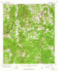 Fayette Mississippi Historical topographic map, 1:62500 scale, 15 X 15 Minute, Year 1962