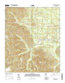 Fearns Springs Mississippi Current topographic map, 1:24000 scale, 7.5 X 7.5 Minute, Year 2015