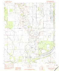 Fishhook Lake Mississippi Historical topographic map, 1:24000 scale, 7.5 X 7.5 Minute, Year 1982