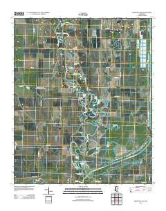 Fishhook Lake Mississippi Historical topographic map, 1:24000 scale, 7.5 X 7.5 Minute, Year 2012