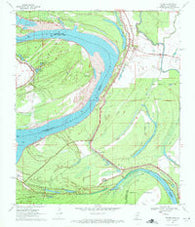 Fitler Mississippi Historical topographic map, 1:24000 scale, 7.5 X 7.5 Minute, Year 1970
