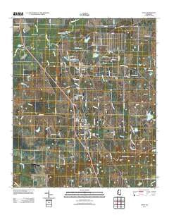 Flora Mississippi Historical topographic map, 1:24000 scale, 7.5 X 7.5 Minute, Year 2012
