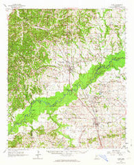 Flora Mississippi Historical topographic map, 1:62500 scale, 15 X 15 Minute, Year 1962