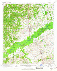 Flora Mississippi Historical topographic map, 1:62500 scale, 15 X 15 Minute, Year 1962