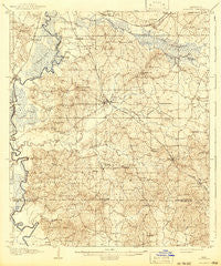 Florence Mississippi Historical topographic map, 1:62500 scale, 15 X 15 Minute, Year 1908
