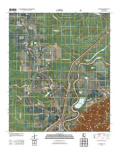 Floweree Mississippi Historical topographic map, 1:24000 scale, 7.5 X 7.5 Minute, Year 2012