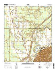 Floweree Mississippi Current topographic map, 1:24000 scale, 7.5 X 7.5 Minute, Year 2015