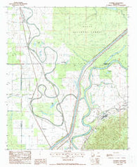 Floweree Mississippi Historical topographic map, 1:24000 scale, 7.5 X 7.5 Minute, Year 1988