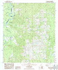 Fords Creek Mississippi Historical topographic map, 1:24000 scale, 7.5 X 7.5 Minute, Year 1986