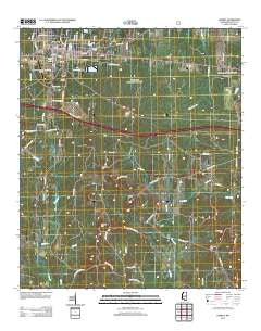 Forest Mississippi Historical topographic map, 1:24000 scale, 7.5 X 7.5 Minute, Year 2012