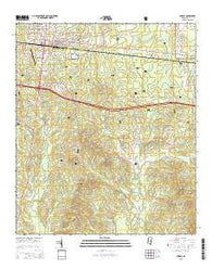 Forest Mississippi Current topographic map, 1:24000 scale, 7.5 X 7.5 Minute, Year 2015