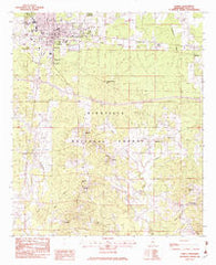 Forest Mississippi Historical topographic map, 1:24000 scale, 7.5 X 7.5 Minute, Year 1982