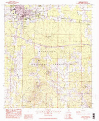 Forest Mississippi Historical topographic map, 1:24000 scale, 7.5 X 7.5 Minute, Year 1982