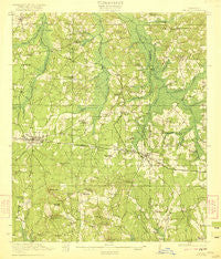 Forest Mississippi Historical topographic map, 1:62500 scale, 15 X 15 Minute, Year 1922