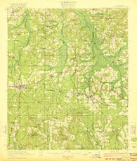 Forest Mississippi Historical topographic map, 1:62500 scale, 15 X 15 Minute, Year 1922