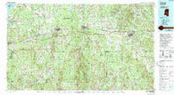 Forest Mississippi Historical topographic map, 1:100000 scale, 30 X 60 Minute, Year 1984