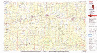 Forest Mississippi Historical topographic map, 1:100000 scale, 30 X 60 Minute, Year 1984