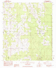 Forkville Mississippi Historical topographic map, 1:24000 scale, 7.5 X 7.5 Minute, Year 1982